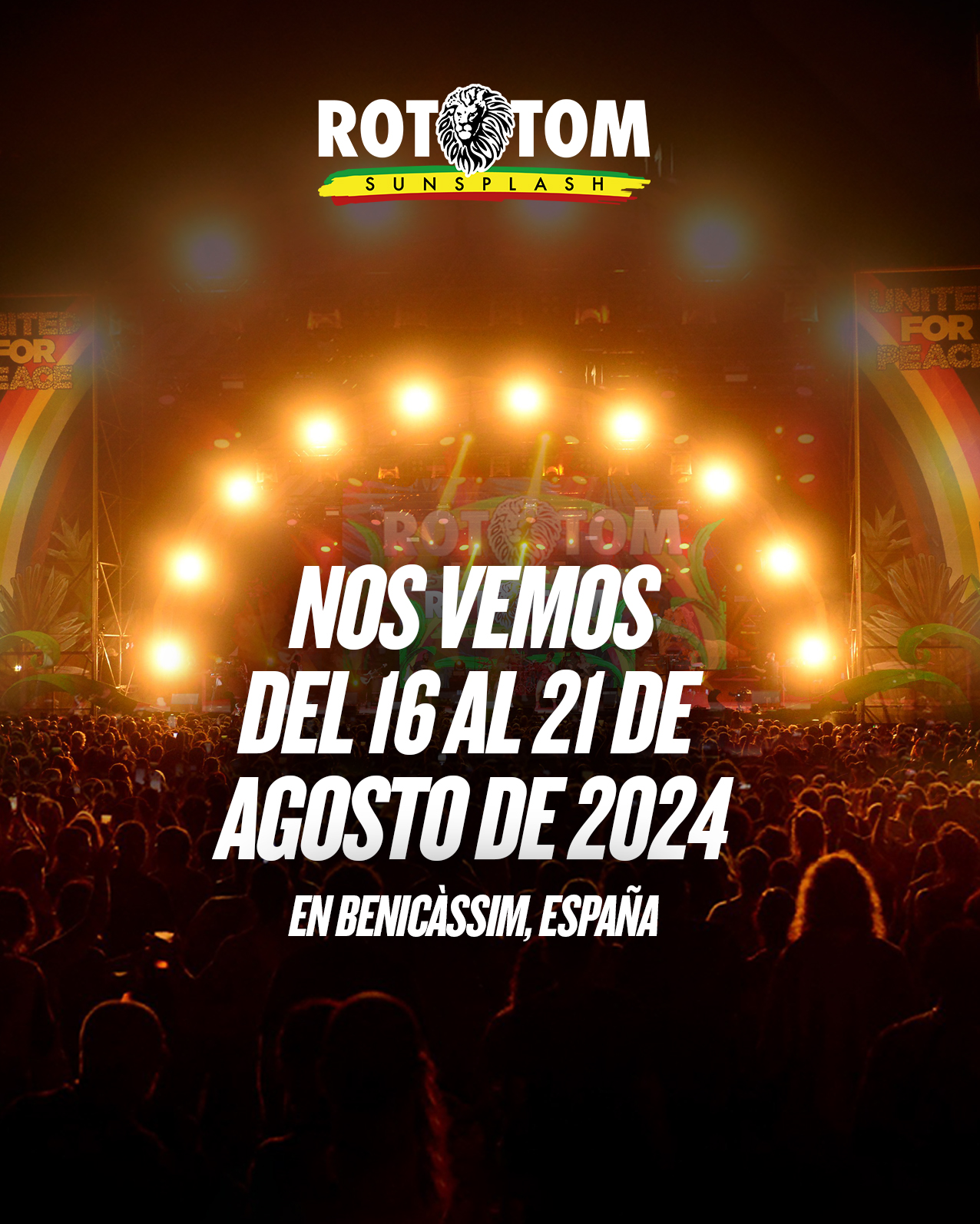 Rototom Sunsplash 2024 Cartel, entradas, horarios y hoteles