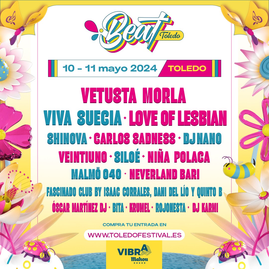 Toledo Beat Festival 2025 Cartel, entradas, horarios y hoteles