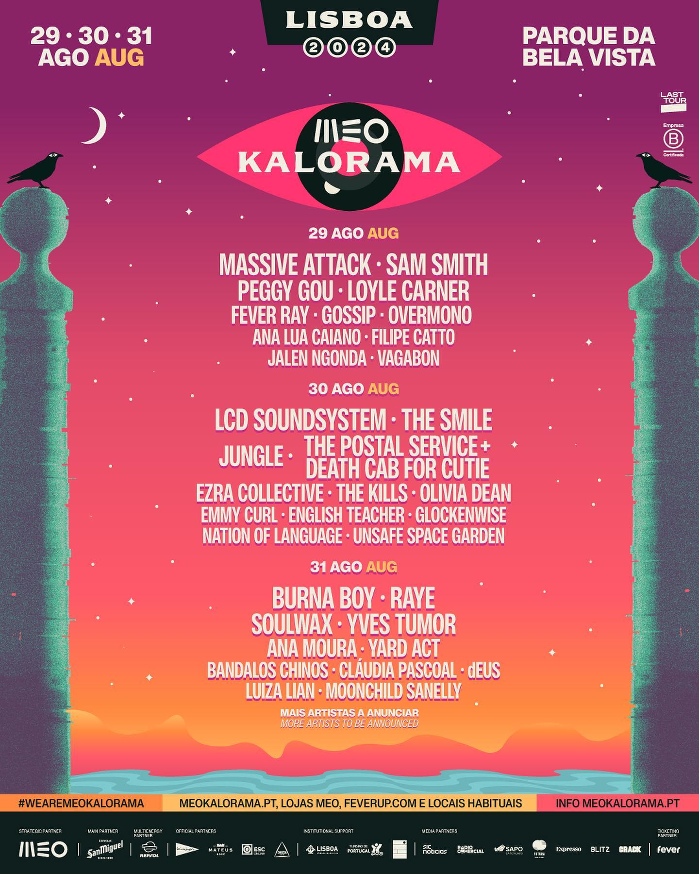 MEO Kalorama Festival 2024 Cartel, entradas, horarios y hoteles