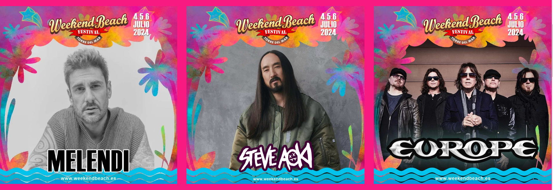 Weekend Beach Festival 2024 Cartel, entradas, horarios y hoteles