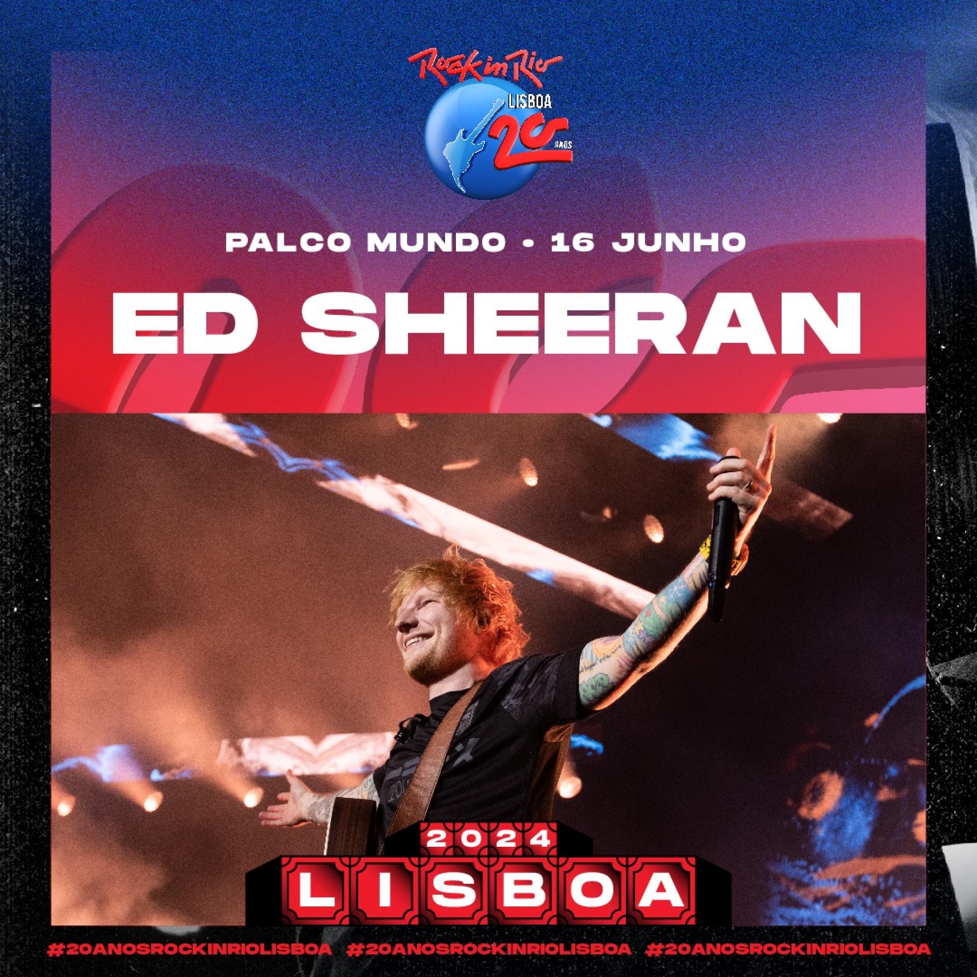 Ed Sheeran al Rock in Rio Lisboa 2024