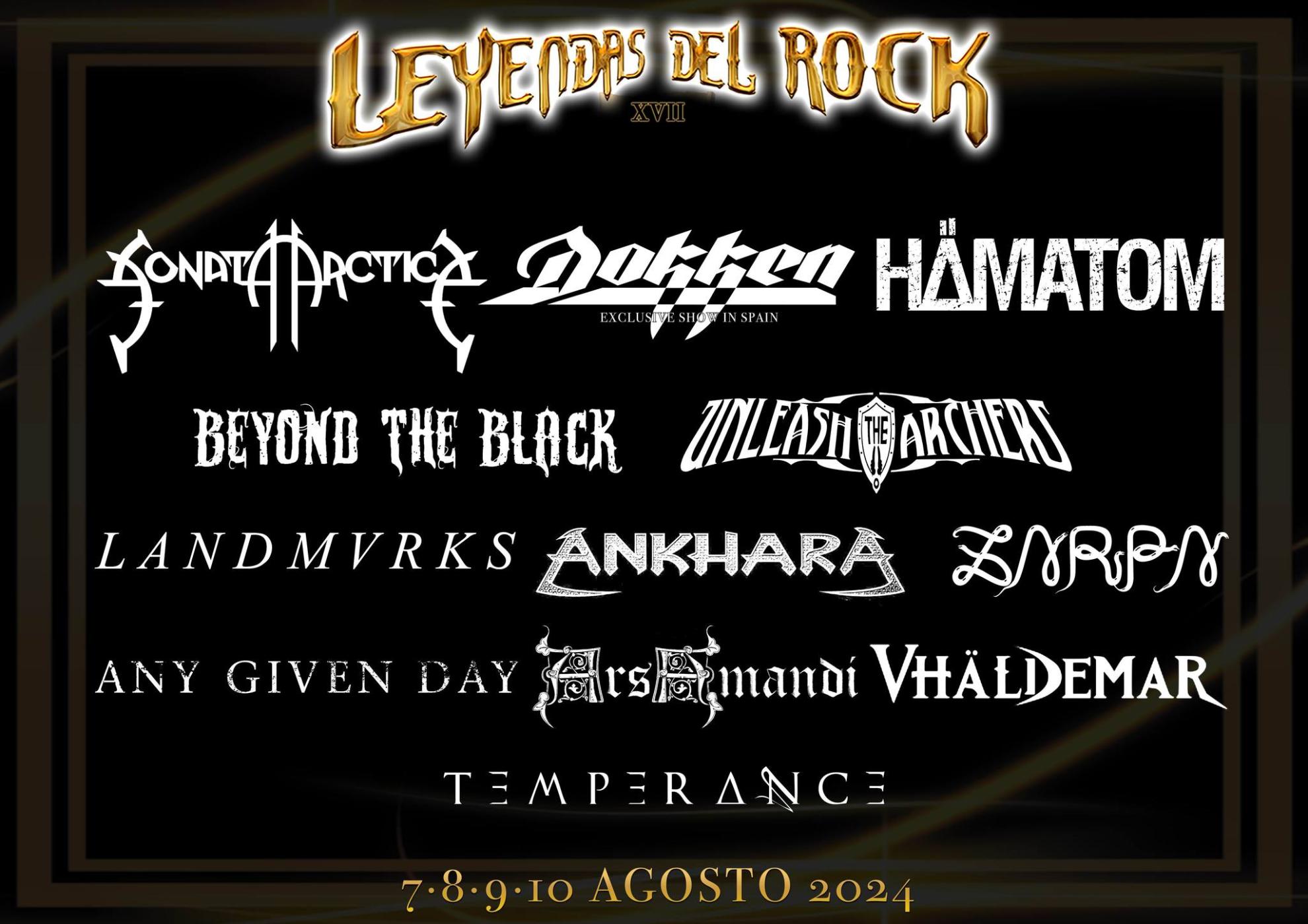 12 nuevas bandas al cartel de Leyendas del Rock 2024