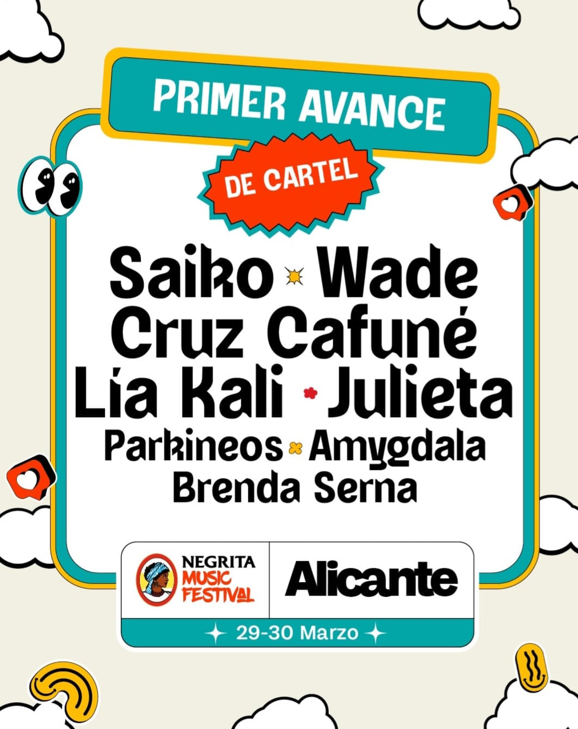 Cartel Negrita Music Festival 2024 en Alicante