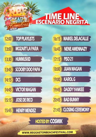 Reggaeton Beach Festival Barcelona 2018 Cartel Entradas