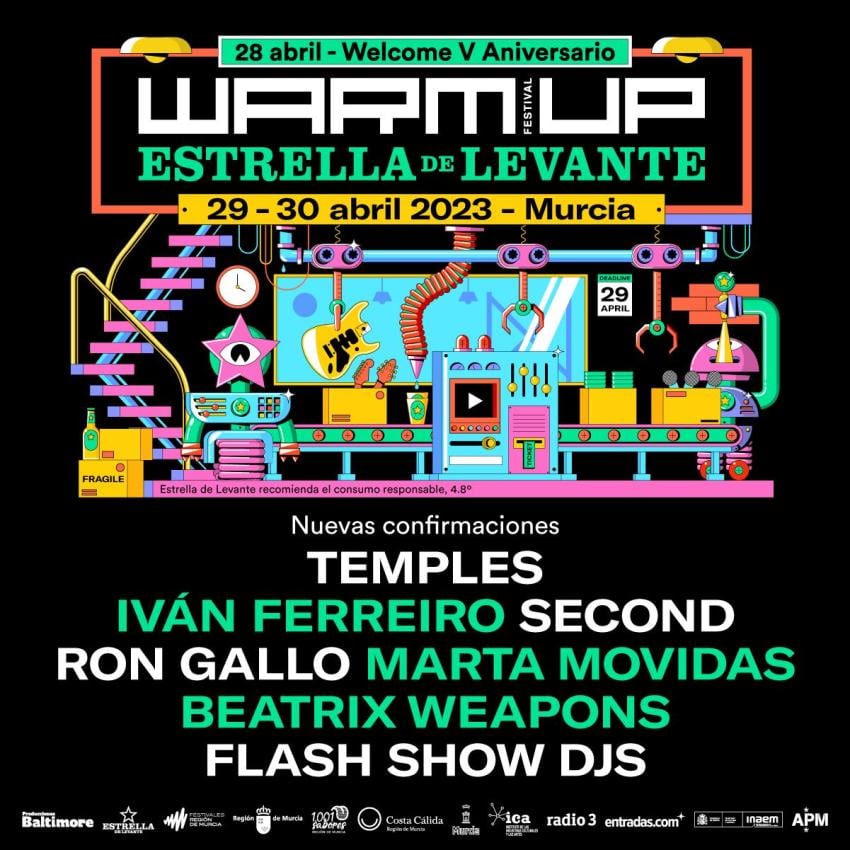 Warm Up 2023 Confirmaciones