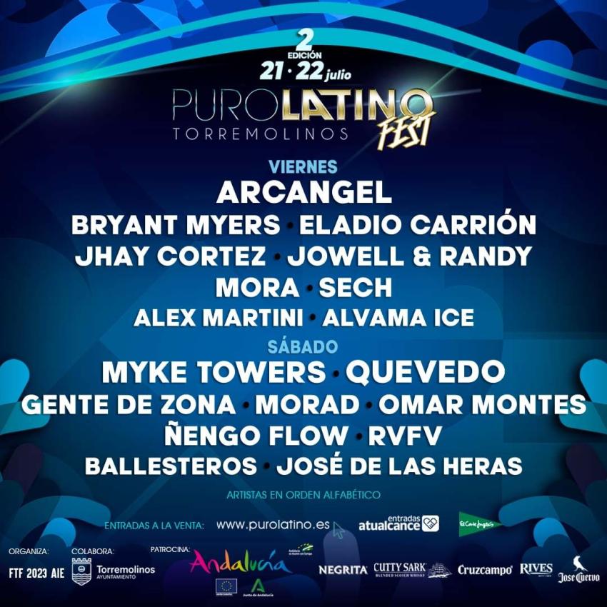 Cartel Puro Latino Fest Torremolinos 2023