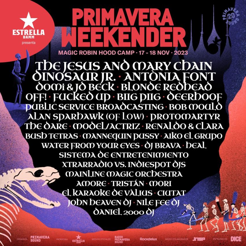 Cartel Primavera Weekender 2023