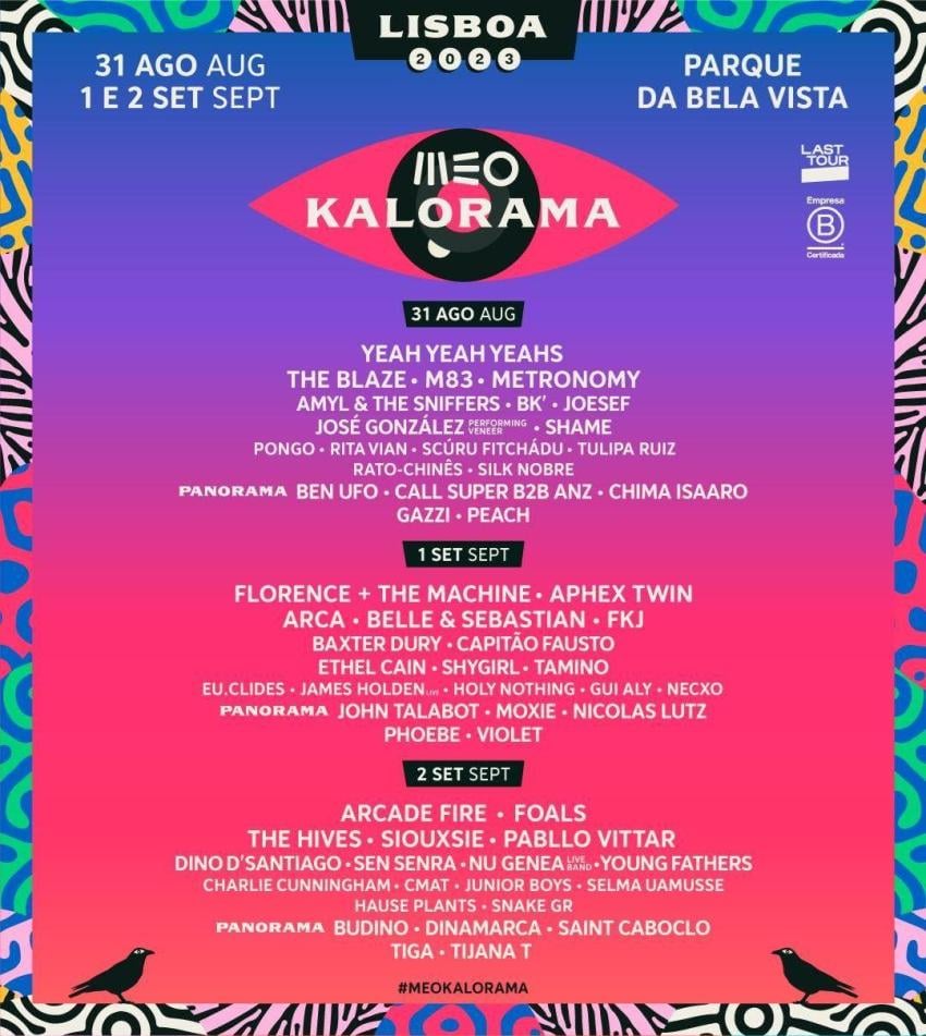 Cartel MEO Kalorama 2023