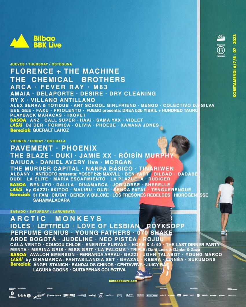 Cartel Bilbao BBK Live 2023