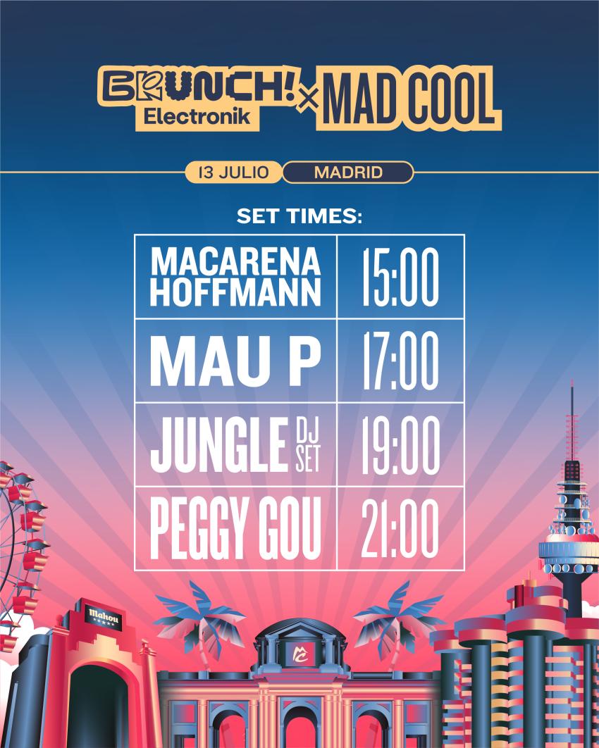 Horarios Domingo Mad Cool 2025