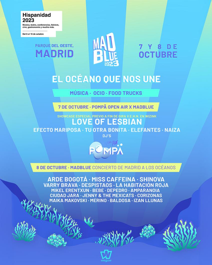 Cartel completo de MadBlue 2023