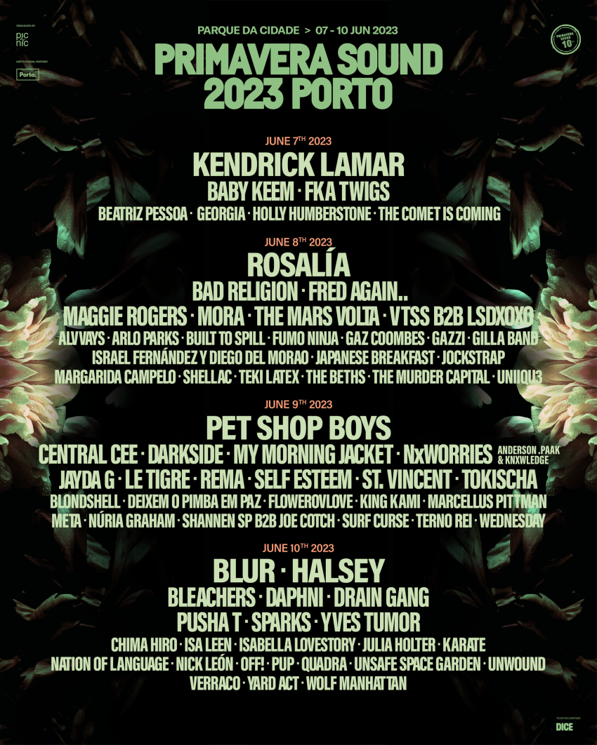 Cartel NOS Primavera Sound Porto 2023