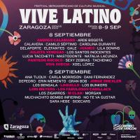 Cartel Vive Latino Zaragoza 2023