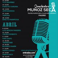 Cartel Conciertos Muñoz Seca 2021