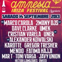 Cartel Amnesia Ibiza Festival 2013
