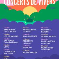 Cartel Concerts de Vivers 2022