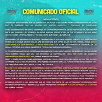 Comunicado aplazamiento