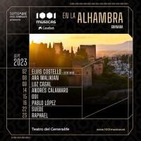 Cartel 1001 Músicas de la Alhambra (Septiembre en el Generalife) 2023