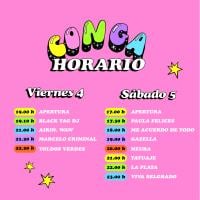 Horarios del festival gratuito Conga Festival 