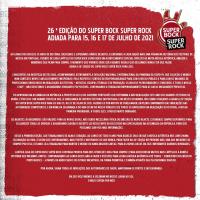 Cartel Super Bock Super Rock 2020