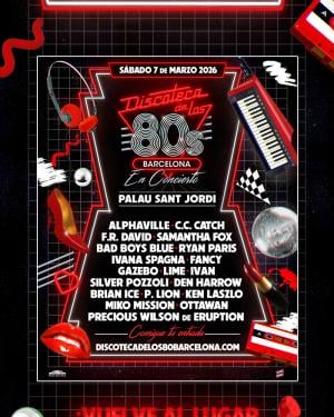 Cartel Discoteca de los 80