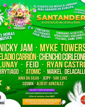 Cartel Reggaeton Beach Festival (Santander) 2022