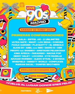 Cartel Love the 90’s Madrid 2024