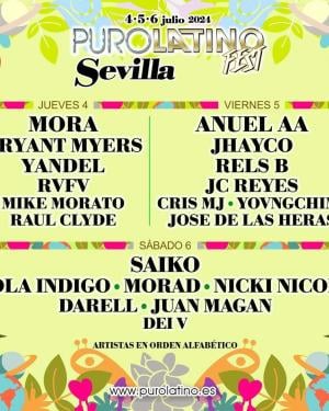 Cartel Puro Latino Fest Sevilla 2024