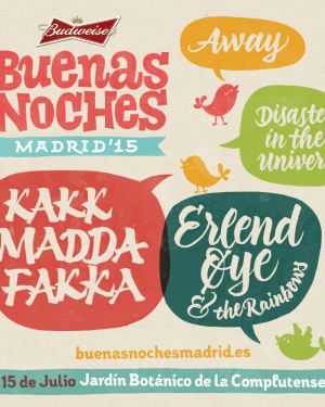 Cartel Buenas Noches Madrid 2015