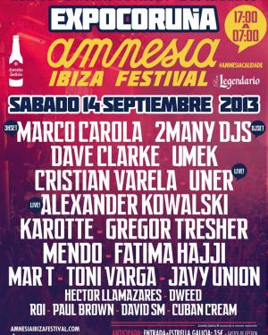 Cartel Amnesia Ibiza 2013 (Coruña)