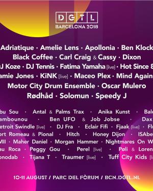 Cartel DGTL Barcelona 2018