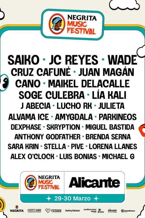 Negrita Music Festival Alicante 2024 Cartel, entradas, horarios y hoteles