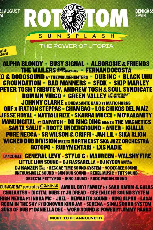 Rototom Sunsplash 2025 Cartel, entradas, horarios y hoteles